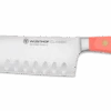 Wusthof - Classic 7" Coral Peach Hollow Ground Santoku -Home Kitchen Store 1061731517 06870.1680038166