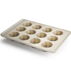 Oxo - Good Grips 12 Cup Non-Stick Pro Muffin Pan, Commercial Grade Aluminzed Steel Bakeware, Made In USA