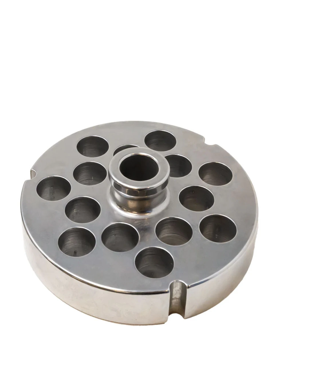 Omcan - #52 Meat Grinder Plate W/ Hub, 19.2mm Holes, 3 Notches/Round - 11178 3 Omcan - #52 Meat Grinder Plate W/ Hub, 19.2mm Holes, 3 Notches/Round - 11178