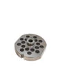 Omcan - #56 Meat Grinder Plate W/ Hub, 19.2mm Holes, 1 Notch & 2 Flat Sides - 11189 -Home Kitchen Store 11189 steel plate 38430.1714410246
