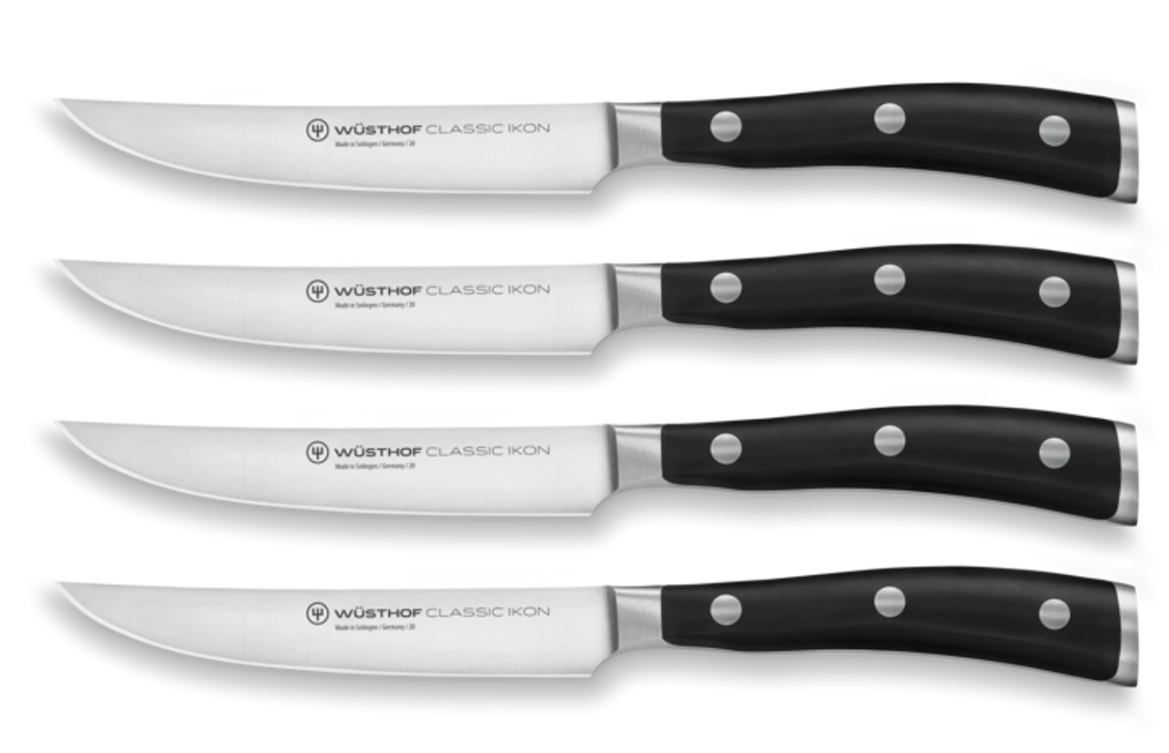 Wusthof - 4 Pc Classic Ikon Steak Knife Set 4 Wusthof - 4 Pc Classic Ikon Steak Knife Set - Image 2