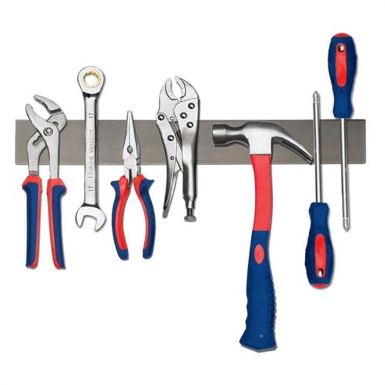 Danesco - 14" X 1.75" Stainless Steel Magnetic Knife Rack 5 Danesco - 14" X 1.75" Stainless Steel Magnetic Knife Rack - Image 3