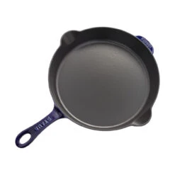 Staub - 28cm/11" Blue Deep Cast Iron Fry Pan - 40506560 -Home Kitchen Store 28blue2 12094.1658517704