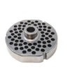 Omcan - #52 Meat Grinder Plate W/ Hub, 9.5mm Holes, 3 Notches/2 Flat Sides - 39476 -Home Kitchen Store 39476 steel plate 1 97820.1717497109