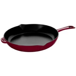 Staub - 12" Bordeaux Red Frying Pan