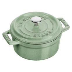 Staub - 0.25L Sage Round Cast Iron Cocotte - 40508-702