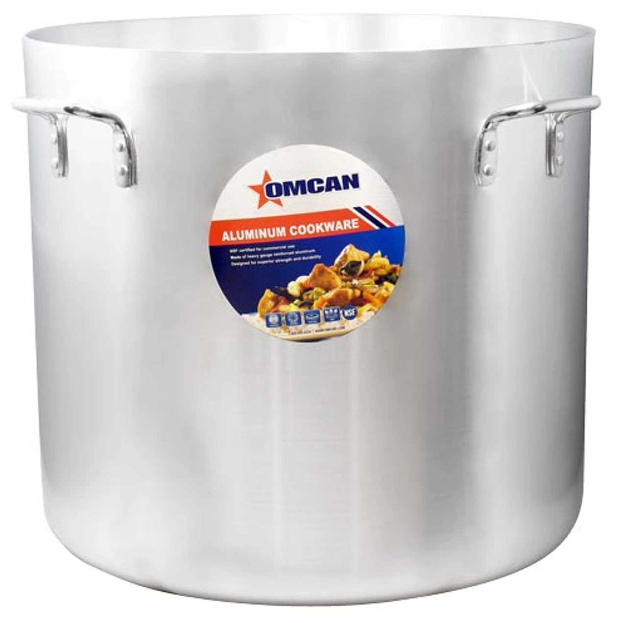 Omcan - 140 Qt Aluminum Stock Pot - 43377 3 Omcan - 140 Qt Aluminum Stock Pot - 43377