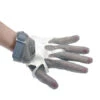 Omcan - Five Finger Stainless Steel Mesh Glove With Gray Silicone Strap Extra Small - 44354 -Home Kitchen Store 44354 1 38104.1637696576