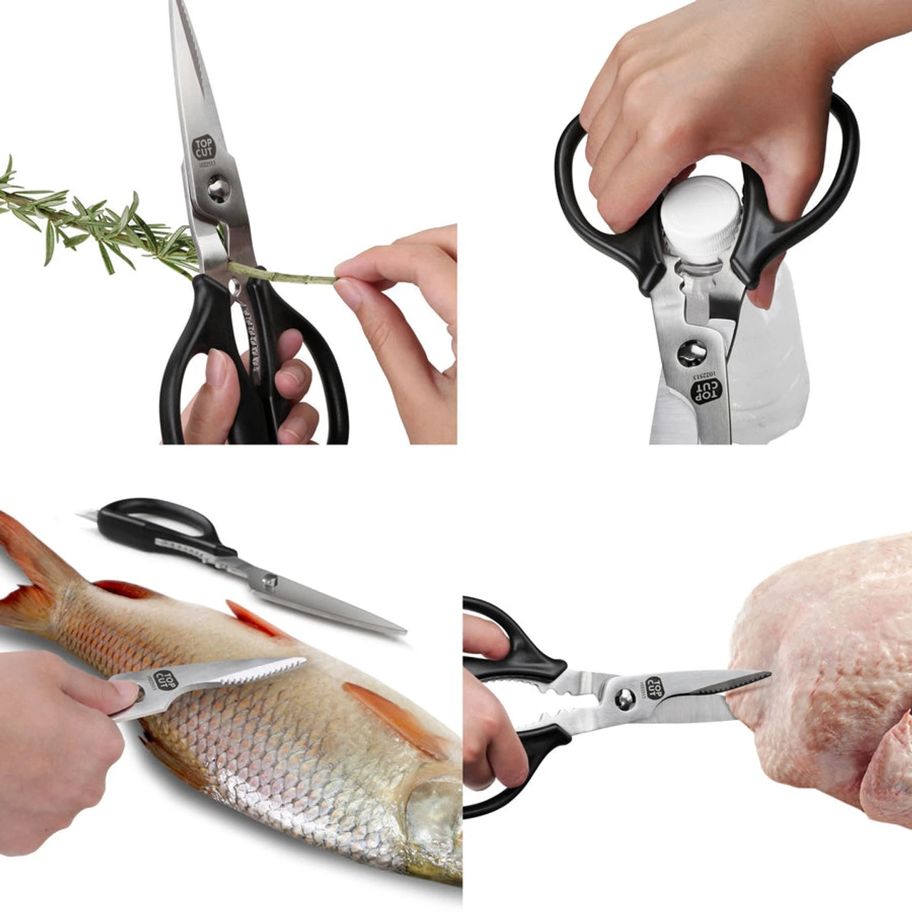 Cangshan - Heavy Duty Kitchen Shears With Black Soft Grip Handle 6 Cangshan - Heavy Duty Kitchen Shears With Black Soft Grip Handle - Image 4