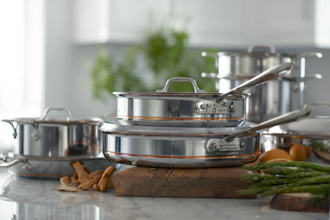 All-Clad - 10 Piece Copper Core Cookware Set, 5-ply Bonded Cookware, Made In USA 4 All-Clad - 10 Piece Copper Core Cookware Set, 5-ply Bonded Cookware, Made In USA - Image 2