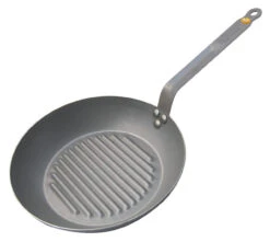 De Buyer - Mineral B Element 10" (26cm) Round Iron Grill Pan