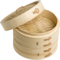 Joyce Chen - 6" 2 Tier Bamboo Steamer Baskets