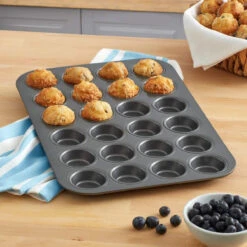 Chicago Metallic - 24 Cup Non-Stick Mini Muffin Pan -Home Kitchen Store 61mh0dLGbZL. AC SL1000 28077.1653599413