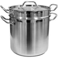 Winco - 20QT Stainless Steel Double Boiler