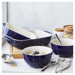 Staub - Dark Blue 4 Pc Bake And Bowl Set -Home Kitchen Store 750031409 51436.1644866914