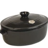 Emile Henry - Fusain (Pepper) Oval Stewpot - 91794560 1 Emile Henry - Fusain (Pepper) Oval Stewpot - 91794560 -Home Kitchen Store 91794560 cocotteovale33cm 51874.1606846118