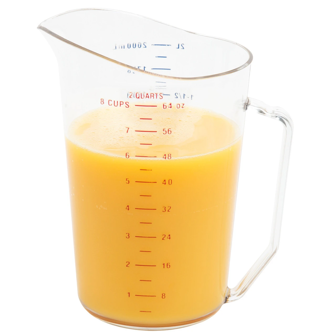 Cambro - 2QT Clear CamWear Measuring Cup - 200MCCW135 5 Cambro - 2QT Clear CamWear Measuring Cup - 200MCCW135 - Image 3