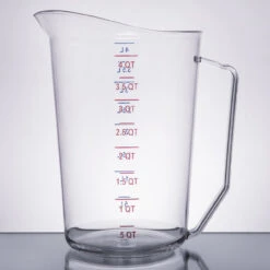 Cambro - 4QT Clear CamWear Measuring Cup - 400MCCW135