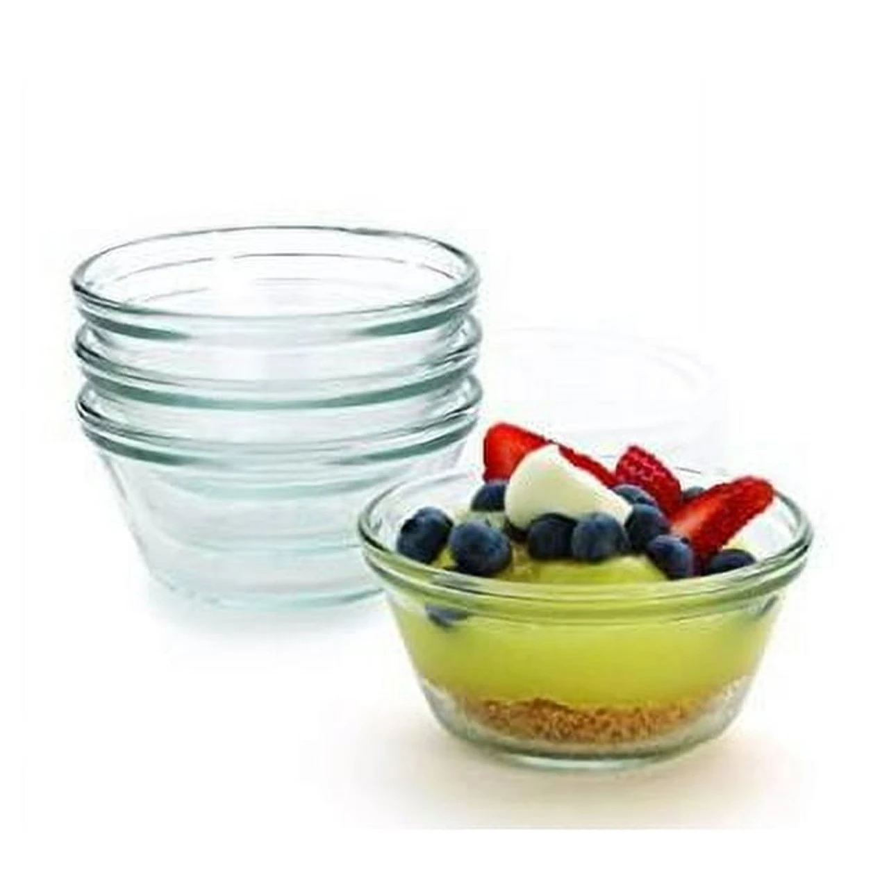 Anchor Hocking - 8 Piece Custard Cups With Lids 4 Anchor Hocking - 8 Piece Custard Cups With Lids - Image 2