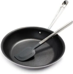All-Clad -D3 Stainless 3-ply Bonded Cookware, 10" Non-Stick Omelette Pan With Spatula - PR41103NSR2