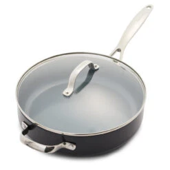 GreenPan - Valencia Pro 4.5 Qt Ceramic Non-Stick Saute Pan With Lid