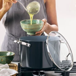 GreenPan - Valencia Pro 8 Qt Ceramic Non-Stick Stockpot With Lid -Home Kitchen Store CC003793 001 3 67093.1695308801