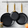 GreenPan - Reserve Black 3 PC 8", 9.5" & 11" Non Stick Fry Pan Set -Home Kitchen Store CC004931 001 3ALT 07891.1712332150
