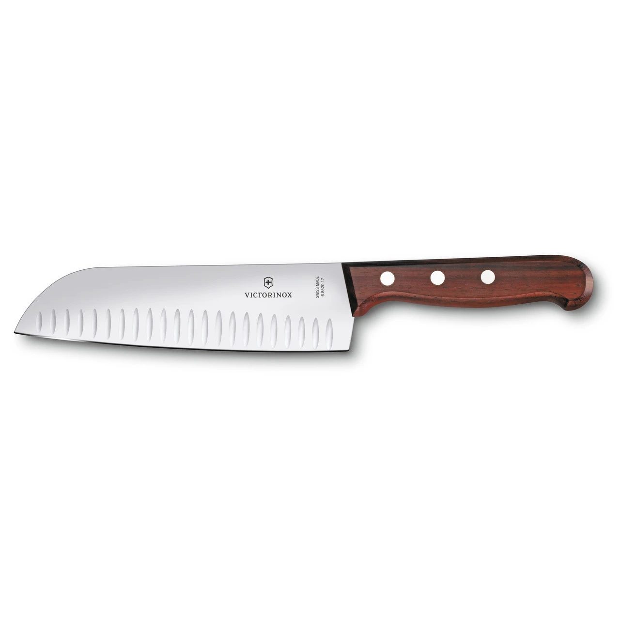 Victorinox - 7" Rosewood Granton Edge Santoku Knife 3 Victorinox - 7" Rosewood Granton Edge Santoku Knife
