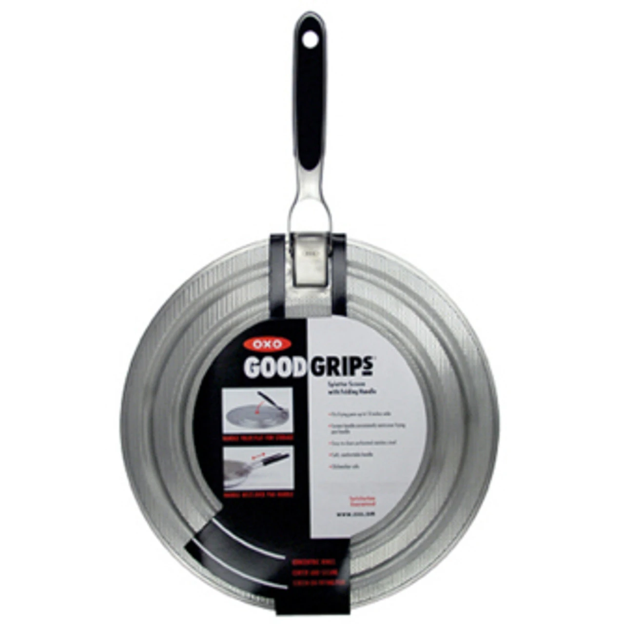 OXO - Good Grips 12.5" Stainless Steel Splatter Screen With Handle 3 OXO - Good Grips 12.5" Stainless Steel Splatter Screen With Handle