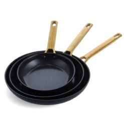 GreenPan - Reserve Black 3 PC 8", 9.5" & 11" Non Stick Fry Pan Set -Home Kitchen Store GreenPan Padova PH00779 782 29 1200x1200 1 13019.1712332150