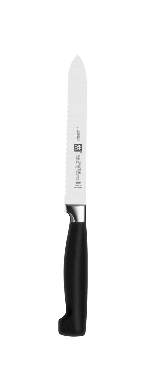 Zwilling - 5" Four Star Scalloped Tomato Knife 3 Zwilling - 5" Four Star Scalloped Tomato Knife