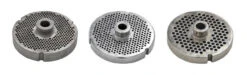 Omcan - #52 Meat Grinder Plate W/ Hub, 4.8mm Holes, 3 Notches/2 Flat Sides - 39324
