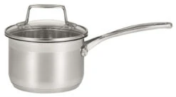 Scanpan - 1.2L Impact Sauce Pan With Glass Lid - 18/10 Stainless, Induction Ready