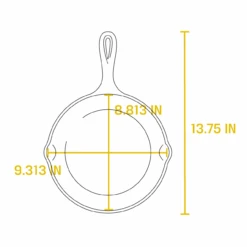 Lodge - 9" Pre-Seasoned Cast Iron Skillet -Home Kitchen Store L6SK3 800x800 01 88748.1644938596