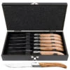 Vanderlinden - Laguiole Exclusive Line 6 Olive Wood Steak Knives 2 Vanderlinden - Laguiole Exclusive Line 6 Olive Wood Steak Knives -Home Kitchen Store LAGUIOLE DU MONDE MAIN 05101.1699380942