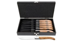 Vanderlinden - Laguiole Exclusive Line 6 Olive Wood Steak Knives