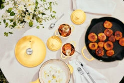 Le Creuset - 2 L (2.25 QT) Camomille Saucier Pan -Home Kitchen Store LC COLOR LAUNCH CAMOMILLE 0556 Final 94612.1717433489