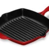 Le Creuset - 10.25" (26cm Cherry Square Skillet Grill -Home Kitchen Store LEC L20212667 0 24291.1597694791