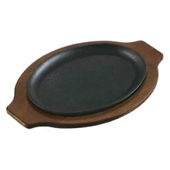 Lodge - 10" Oval Cast Iron Serving Griddle -Home Kitchen Store LOSH3 UGOH 65514.1682024897