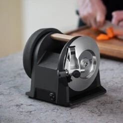 Tormek - T-1 Carbon Black Electric Kitchen Knife Sharpener - T1BLO/NA -Home Kitchen Store TormekT 1CarbonBlack inkitchen1 750x750 a114482d 18fc 4d9f 8144 f3ca0f621f8d 750x 38954.1716494669