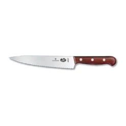 Victorinox - 7.5" Wavy Stiff Blade Chef's Knife With Wood Handle