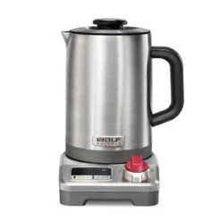 Wolf Gourmet - 1.5 L True Temperature Electric Kettle, Stainless Steel Carafe, Customizable & Pre-Set Temperature Controls -Home Kitchen Store WGKT100S 10 36935.1647888579