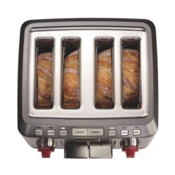 Wolf Gourmet - Four Slice Toaster, 1800 Watts, Stainless Steel Construction -Home Kitchen Store WGTR154S 05 01189.1700058019