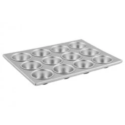 Winco - 12 Cup Aluminum Muffin Pan