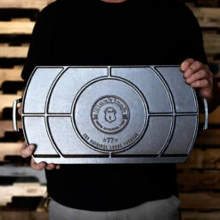 Lodge - Black Lock 18" X 10" Cast Iron Double Burner Griddle -Home Kitchen Store bl77dg6 96243.1598980064