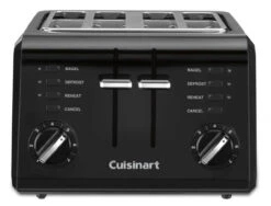 Cuisinart - Black 4 Slice Compact Toaster
