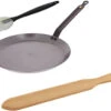 De Buyer - 26cm Mineral Crepe Pan, Crepe Spatula And Pastry Brush Set -Home Kitchen Store de Buyer Mineral B 10 Crepe Pan Crepe Spatula Pastry Brush Set 5615 01 21904.1714069293