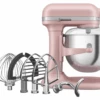 KitchenAid - 7 Qt Matte Dried Rose Stand Mixer With Stainless Steel Accessories -Home Kitchen Store driedrose 18630.1681852950