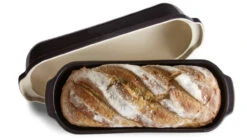 Emile Henry - Fusain (Pepper) Large Bread Loaf Baker -Home Kitchen Store emile henry large bread loaf baker charcoal 4 75236.1713296758