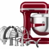 KitchenAid - 7 Qt Empire Red Stand Mixer With Stainless Steel Accessories -Home Kitchen Store empirered 58302.1681853641